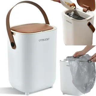 Twinky Windeleimer, Weiß, Braun, Kunststoff, 24x41x20 cm, Pflegen, Wickeln, Windeleimer