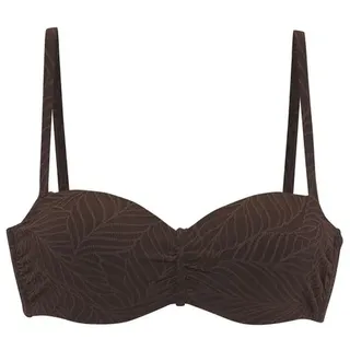 LASCANA Bikini-Top Damen Braun 42 Cup A