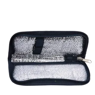 Insulin Kühltasche Diabetiker Tasche Fall tragbare Diabetiker Patienten Organizer Medical und Andere Diabetikerzubehör Travel Insulated Case(Farbe Navy Blue)