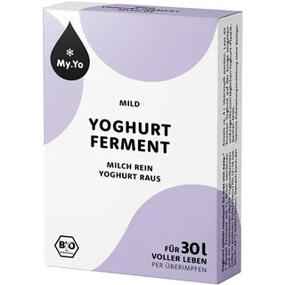 My.Yo - Bio Joghurtferment Mild | 6x5 gr | Joghurtkulturen für bis zu 30 L selbst gemachten milden Joghurt
