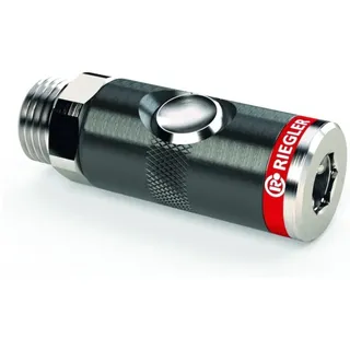 Riegler Druckknopf-Sicherheitskupplung RIEGLER NW 7,4, G3/8AG