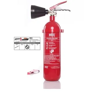 CO2-Feuerlöscher, Kapazität 2 kg mit Halterung, CE-Norm