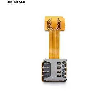 TF Hybrid SIM Slot Dual SIM -Kartenadapter Micro SD Extender für Android -Telefon-Mikro-SIM - Bunt