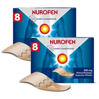 Nurofen 24-Stunden Schmerzpflaster 200 mg 2x 2x8 St Pflaster