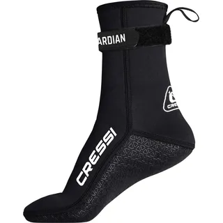 Cressi Guardian Mid High Neoprene Socks 2mm M - 2mm Neopren Mittelhohe Socken mit Klettverschluss, Ideal für alle Wassersportbegeisterten, Schwarz, M, Unisex