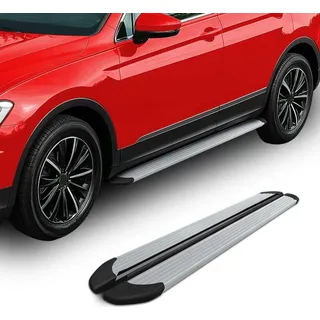 Seitenschweller Trittbretter Schweller für Mitsubishi Pajero 2007-2025 Alu Grau