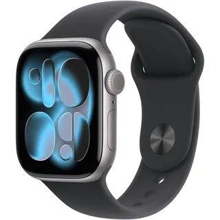 Apple Watch Series 11 GPS 42mm Space Grey Aluminium Sport Band black M/L