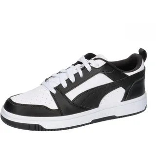 Puma Rebound V6 Kinder Schwarz/Weiß 38