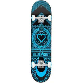 Centrano Blueprint Home Heart Skateboard Komplettboard Mehrfarbig 7.75"