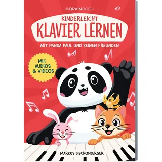 BrainBook Verlag Kinderleicht Klavier lernen mit Panda Paul und seinen Freunden: