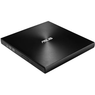 ASUS ZenDrive U9M Schwarz – USB 2.0/USB-C Slim Externer DVD-Brenner Optische Disc 8X Speed Re-Writer-Laufwerk mit M-Disc-Unterstützung, USB 2.0 Typ-A/Typ-C-Kompatibilität, Mac/Windows OS kompatibel