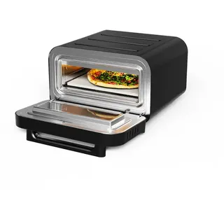 KeMar Kitchenware KPO-220 Elektrischer Pizzaofen mit Pizzaschaufel, Touch Display, bis 450°C (KPO-220)