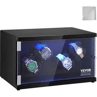 Mophorn - vevor Uhrenbeweger, Automatik-Uhrenbeweger, Watch Winder, Uhrenbeweger für Automatikuhren, Automatischer Uhrenbeweger mit Platz für 4
