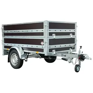 Stema Anhänger WOODOXX 1000 mit Bordwandaufsatz u. Flachplane  (Nutzlast: 728 kg, Einachser, Kasteninnenmaß: 201 x 115 x 80 cm, Gebremst)
