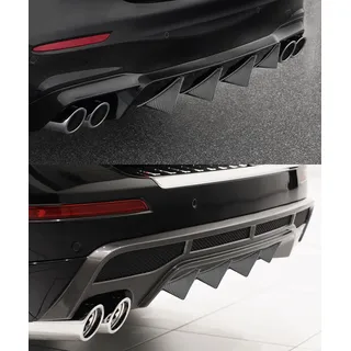 4 Stück Auto Heckstoßstange Spoiler Diffusor für Ford Kuga (CX482) Titanium/X/St Line 2019-2022, Auto Shark Heckdiffusorflossen Dreieckiger Heckspoiler Auto Mini Spoiler Wing,15cm/Biegung