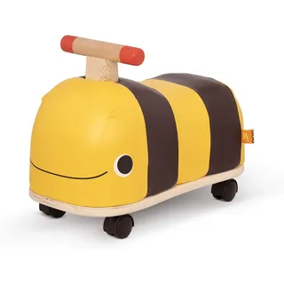 B. Toys Rutschauto aus Holz – Rutscher Biene auf Rollen für Kinder und Babys, Kinderfahrzeug, Rutschfahrzeug, Babyrutscher, Spielzeug ab 18 Monaten, Gelb