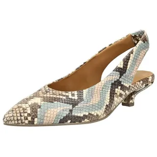 Gabor Pumps in Blau/Beige | Gr. 38,5,