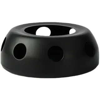 Beekeg Stövchen Teewärmer, Stövchen für Teekanne,Kaffeewärmer mit Teelichthalter, Edelstahl Stovchen für Teekannen und Glasteekannen(Schwarz)