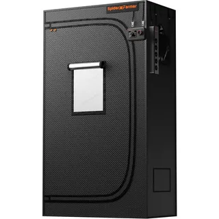 Spider Farmer Growzelt 90x50x160cm, Indoor Grow Tent, Kultivation Zelt, hergestellt aus hochreflektierendem Mylar mit Beobachtungsfenster und abnehmbarem Boden Tablett, für SF1000/SF1000D