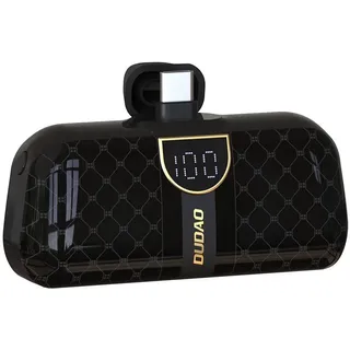 Dudao K20S Mini-Powerbank in Form einer Tasche 5000 mAh - externer Akku - Type-C Schwarz - Schwarz