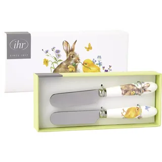 IHR Ideal Home Range Buttermesser Set Motiv: Bunny and Chick - Hase und Küken