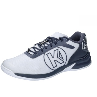 Kempa Attack Three 2.0 Game Changer Handballschuhe, Sportschuhe, Turnschuhe, Weiß Marine, 43 EU