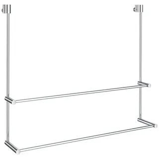 Smedbo Sideline Doppelter Handtuchhalter für Glasduschwand DK3102