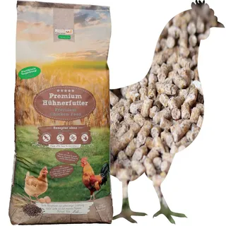 hühnergold® Hühner Winterkorn 25 kg – Hochwertiges Alleinfutter für Hühner – Mit Mineralstoffen, Vitaminen & Leinsaat – Ohne Gentechnik, Farbstoffe oder Palmöl