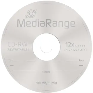 MediaRange CD-RW 700MB 12x 10er Spindel