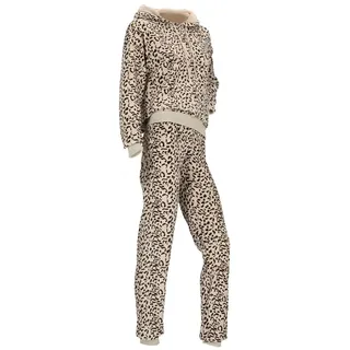 Morethansocks – Hausanzug Damen – Leopardenmuster – Grau – Größe S/M – Jogginganzug Damen – Hausanzüge Damen Erwachsene – Hausanzug - S-M