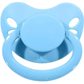 Landofgenie Schnuller in Erwachsenengröße Großer Saugerschild Schnuller Blau