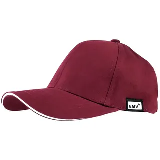 EMV+ Strahlenschutz Anti-Radiation Baseball Cap mit Silberfaser blockiert Handy-Strahlung, WLAN und 5G (Weinrot) - Einheitsgröße
