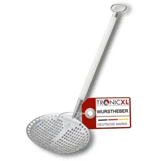 TronicXL Wurstheber 37 x 27 cm Alu KU Griff Kesselheber Wurst Heber Presssackheber Schöpfkelle wurstkelle