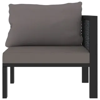 vidaXL Sofa-Eckelement mit Linker Armlehne anthrazit