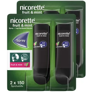 nicorette Fruit & mint Spray mit Nikotin 2x 2 St 2x2