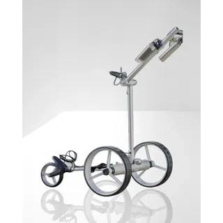 Elektro Golf Trolley Lithium-Batterie Drive GE silber mit Fernbedienung