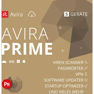 Avira Prime | 5 Geräte | Antivirus & Security | 1 Jahr | Aktivierungscode per Email