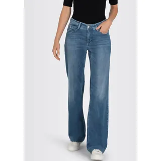 MAC Dream Wide Leg Jeans in mittelblauer Waschung-D38 / L32