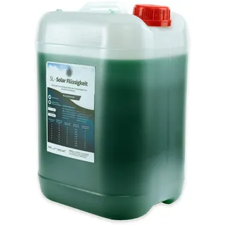 SUNEX® Solarflüssigkeit Konzentrat 10L grün bis -60°C Frostschutz für Solaranlage Solarthermie, Propylenglykol Solarfluid mit Korrosionsschutz, Wärmeträger Flüssigkeit für Solaranlagen