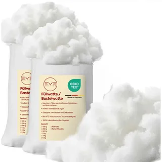 Eve Textile GmbH Kissenfüllung Füllwatte Weich Polyester Füllung Kissen Kuscheltiere DIY-Projekte, Perlenfüllwatte Formstabil Waschbar & Hypoallergen Trocknergeeignet