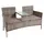 Gartenbank 2-Sitzer 0 x 0 x 0 cm Beige/Braun