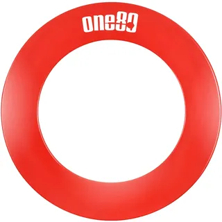 ONE80 Dartboard Surround Catchring für Dartscheibe Auffangring Einteilig Rund (Rot)