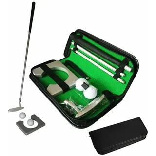 VOBOR Minigolf für Zuhause, Golfschläger Kit für Indoor Putting, Putting Cup, Übungsschläger Putter Kit mit Bällen und Tasche, Minigolf Schläger für Golfbegeisterte