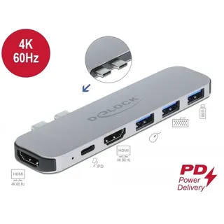 DeLock Dockingstation für MacBook (Docking Port), Dockingstation + USB Hub,
