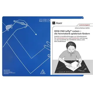 Schreibtisch-Auflage für Linkshänder DESK-PAD LEFTY®, mit Übungsheft