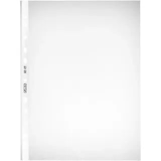 Herlitz Prospekthülle A4 genarbt transparent 50er Set