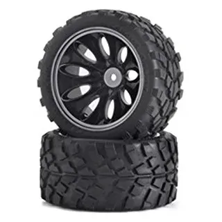 CARSON 500900049 1:10 Reif.-/Felgen Set Truggy,