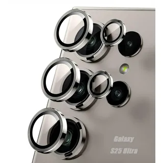 AFENGBOX 2 Set Kameraschutz für Samsung Galaxy S25 Ultra,9H Panzer Schutz Glas Objektivschutz Individuell Kamera Linse Schutz,Ultra HD Kratzfest Kamera Schutzfolie für Samsung S 25 Ultra,Grau