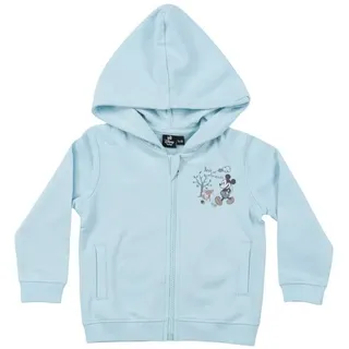 UNITED LABELS Disney Mickey Mouse Sweatjacke Kapuzenpullover mit Reißverschluss Hoodie blau 74-80