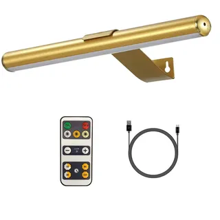 vigmoj Kabellose Bilderleuchte mit Fernbedienung, Bilderlampe mit Fernbedienung, LED Wiederaufladbare Dart beleuchtung Malleuchte mit 3 Beleuchtungsmodi zum Malen Art